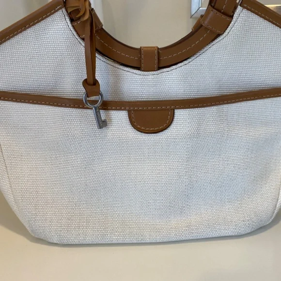 Fossil Coated Canvas and Leather Tote - Picture 11 of 16